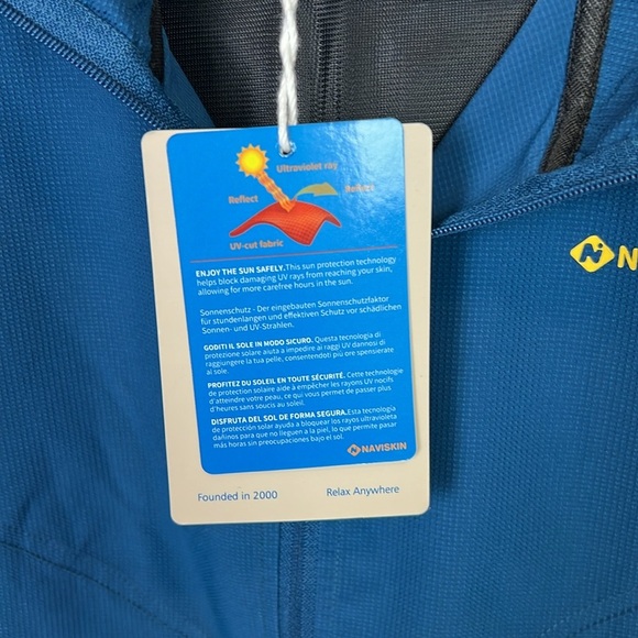 Naviskin Women’s L Full Zip Hooded Zipper Pockets Packable Lightweight Jacket - Picture 4 of 10